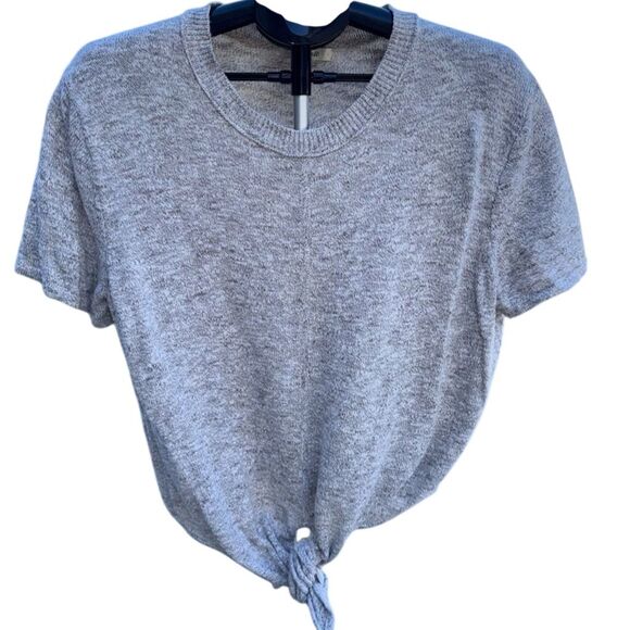 Madewell Women's XL Multicolor Knot Front Sweater Tee - Picture 2 of 6